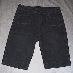 Navy Blue Jean Shorts